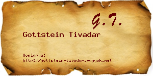 Gottstein Tivadar névjegykártya