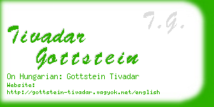 tivadar gottstein business card